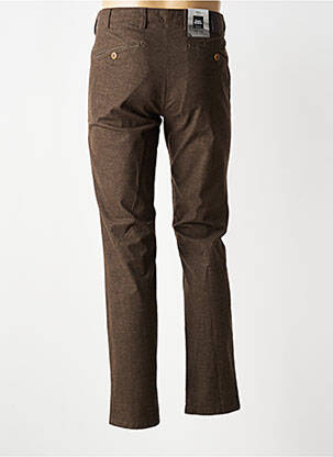 Pantalon chino țesătură melanj mărime normală maro MMX bărbat