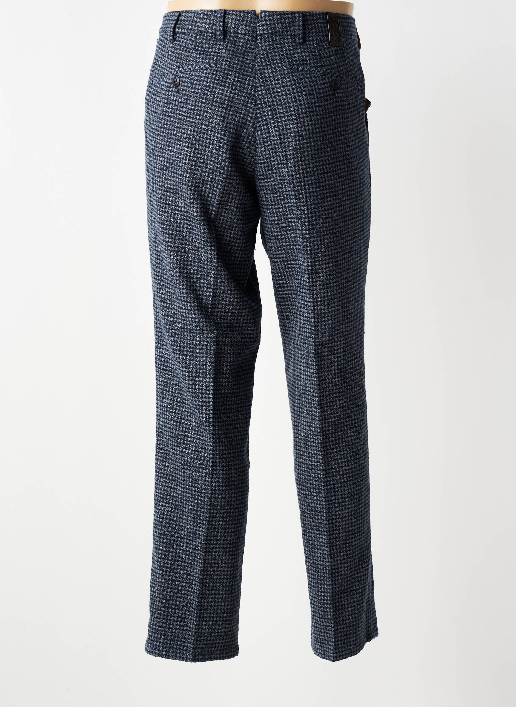 Pantalon chino țesătură melanj mărime normală albastru MMX bărbat