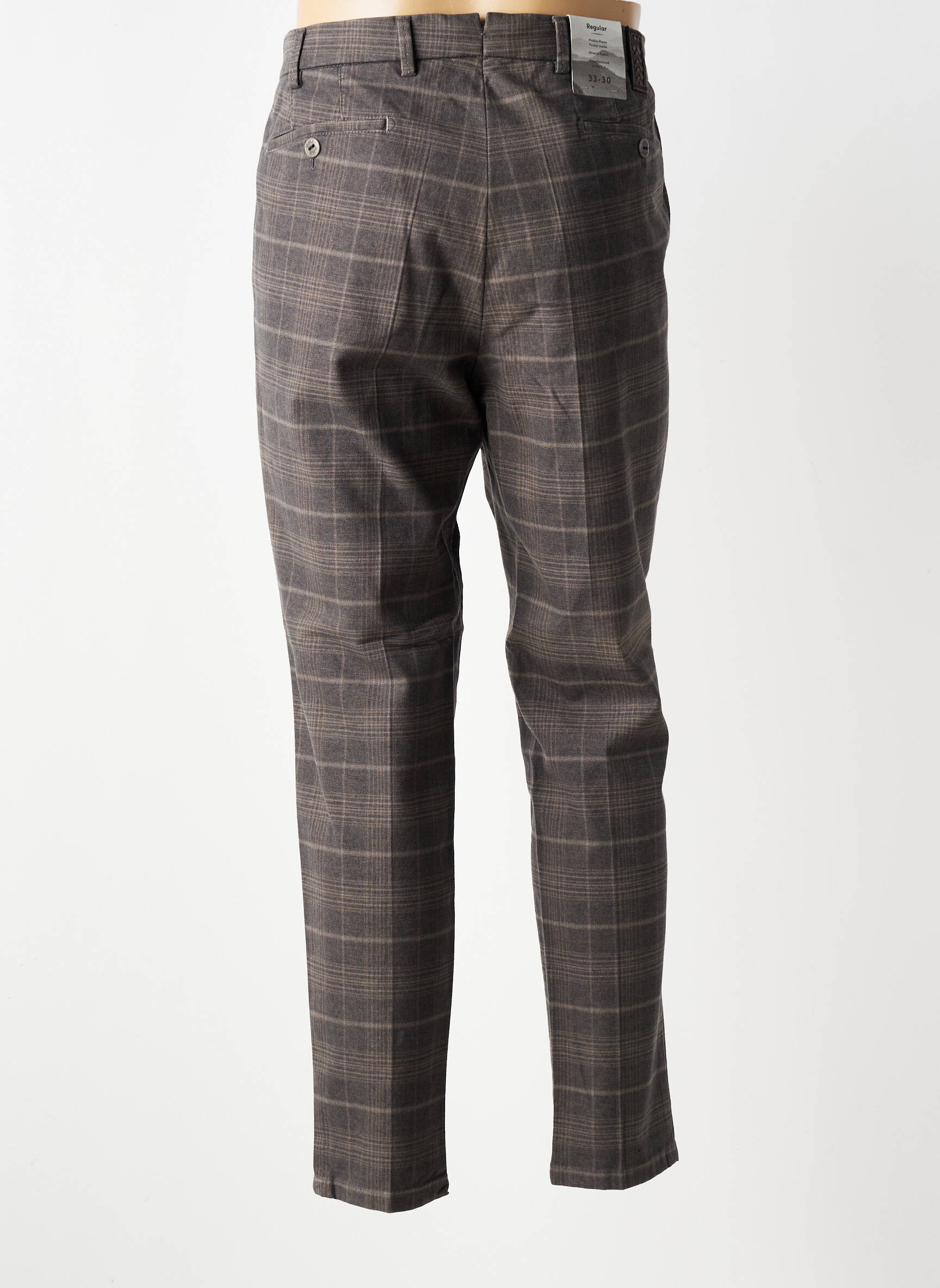Pantalon chino bio mărime normală gri MMX bărbat