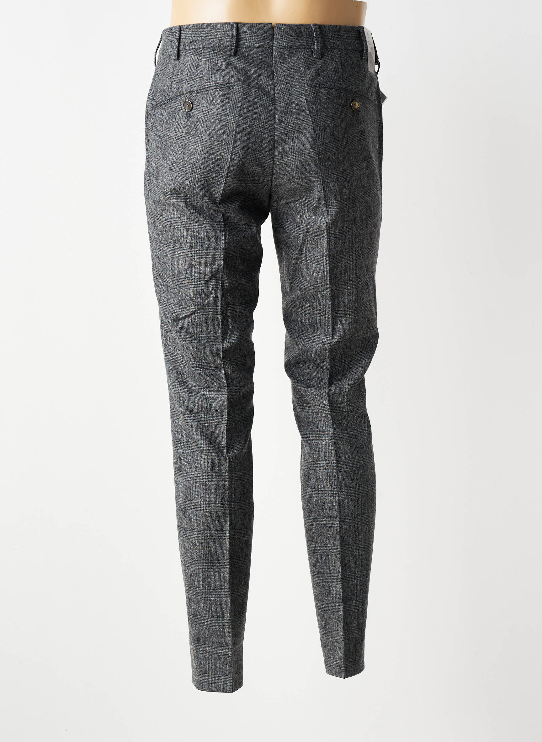 Pantalon chino imprimeu imprimeu prinț de wales mărime normală gri MMX bărbat