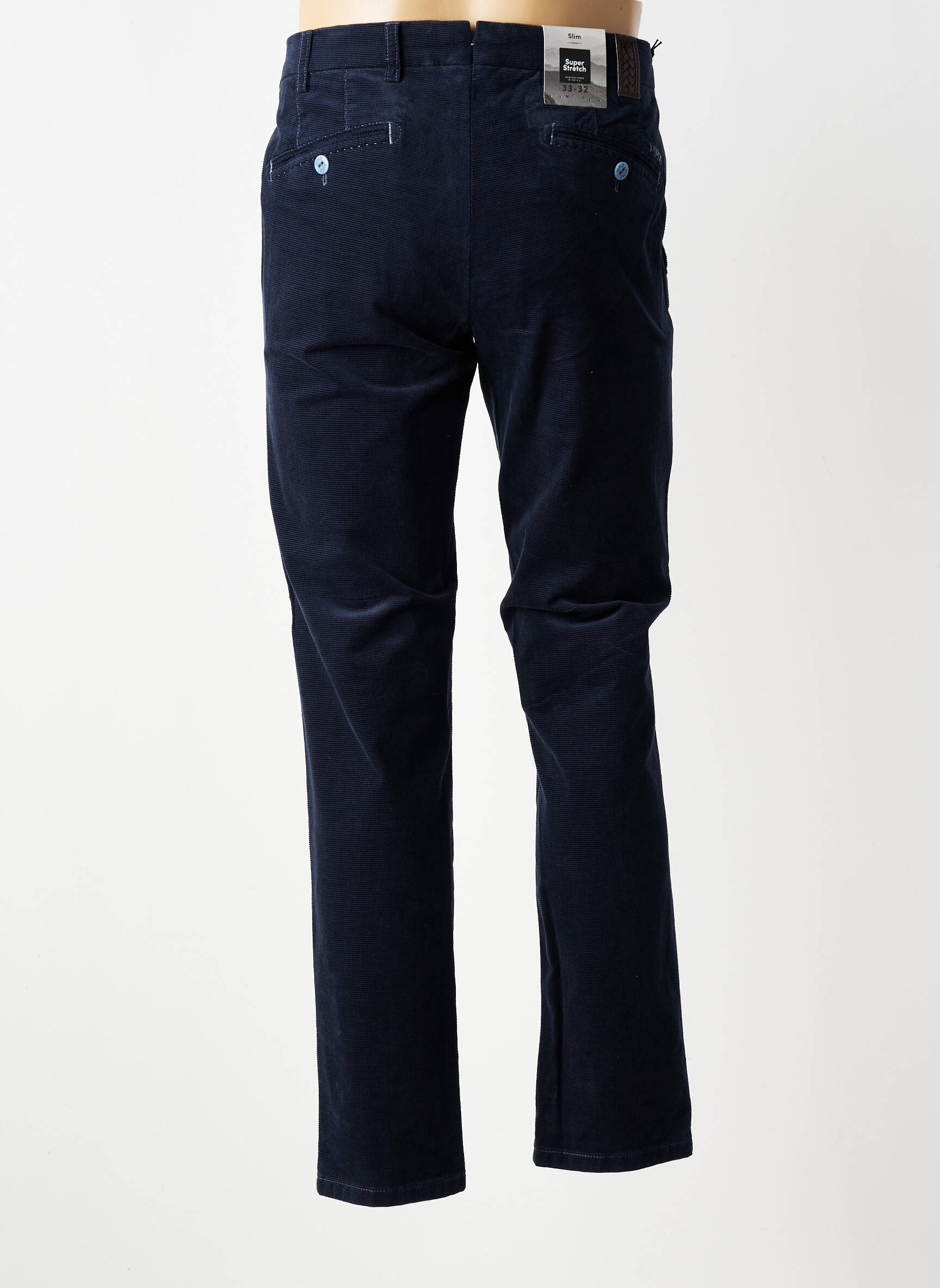 Pantalon chino bio mărime normală albastru MMX bărbat
