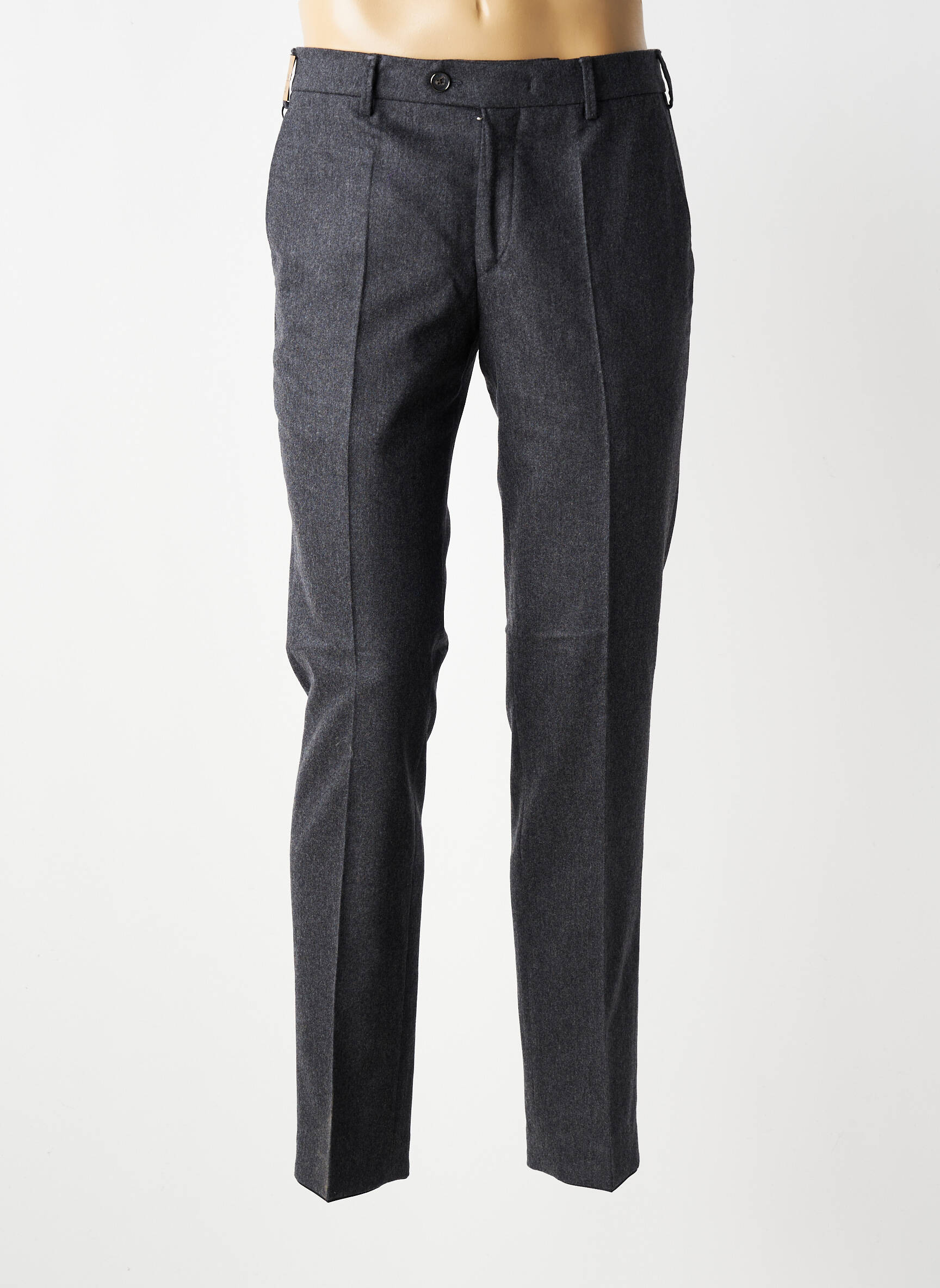 Pantalon chino țesătură melanj mărime normală gri MMX bărbat