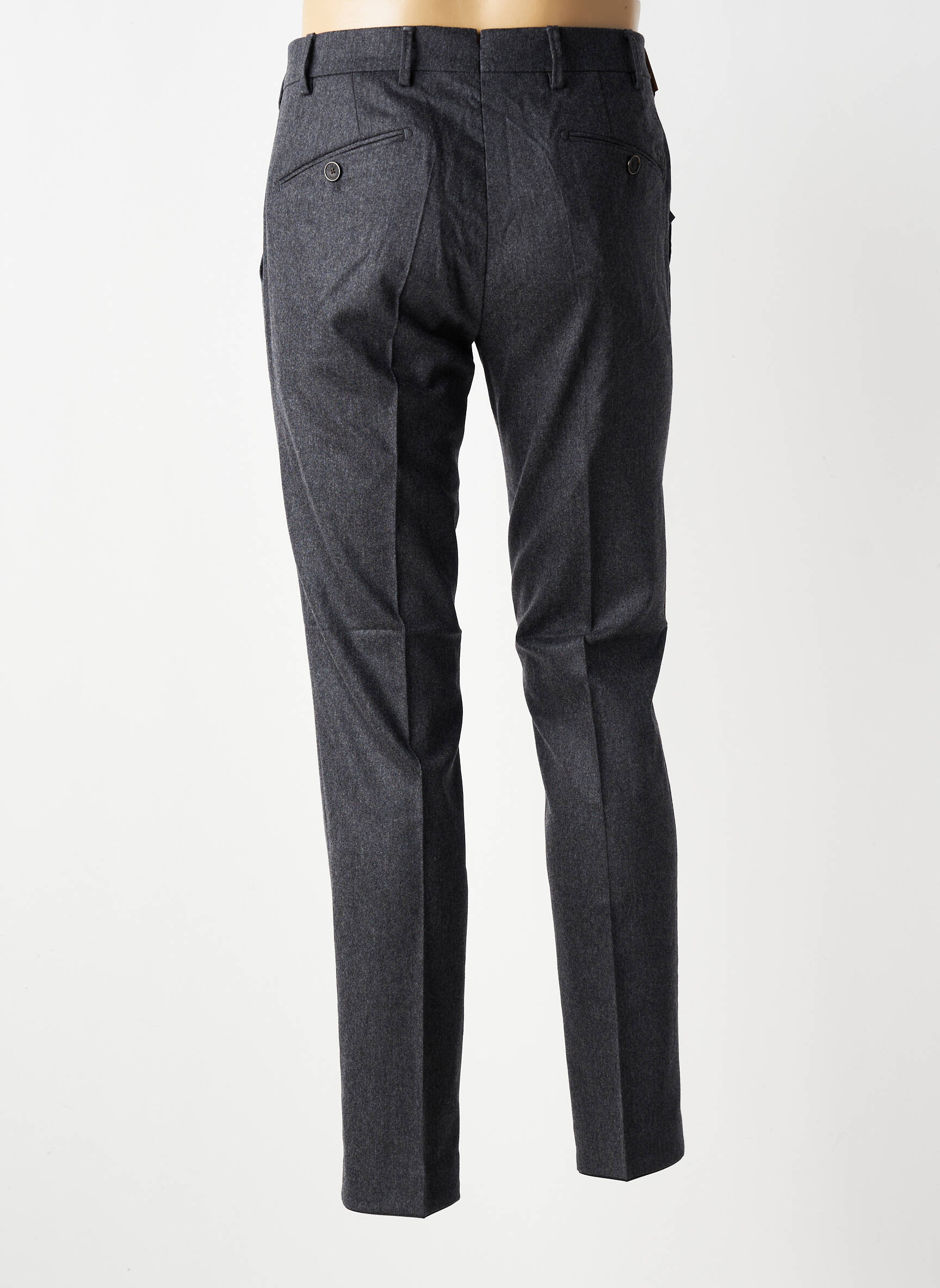 Pantalon chino țesătură melanj mărime normală gri MMX bărbat