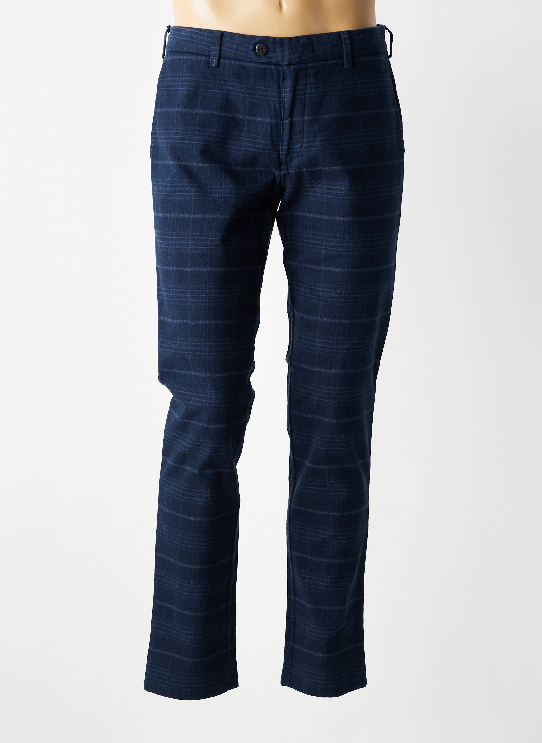 Pantalon chino bio mărime normală albastru MMX bărbat