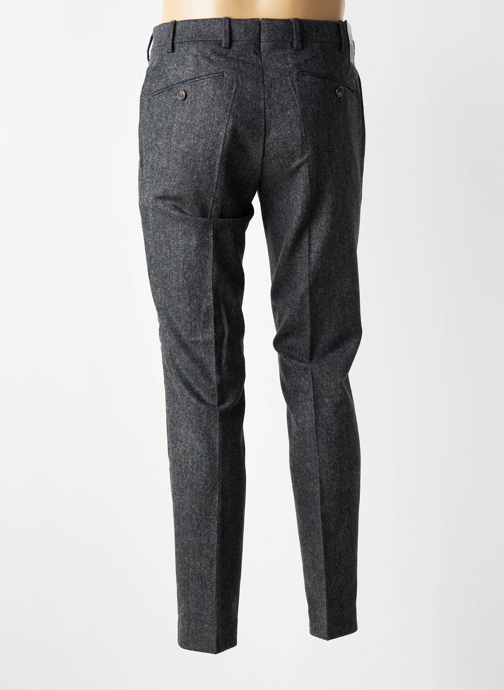 Pantalon chino țesătură melanj mărime normală gri MMX bărbat