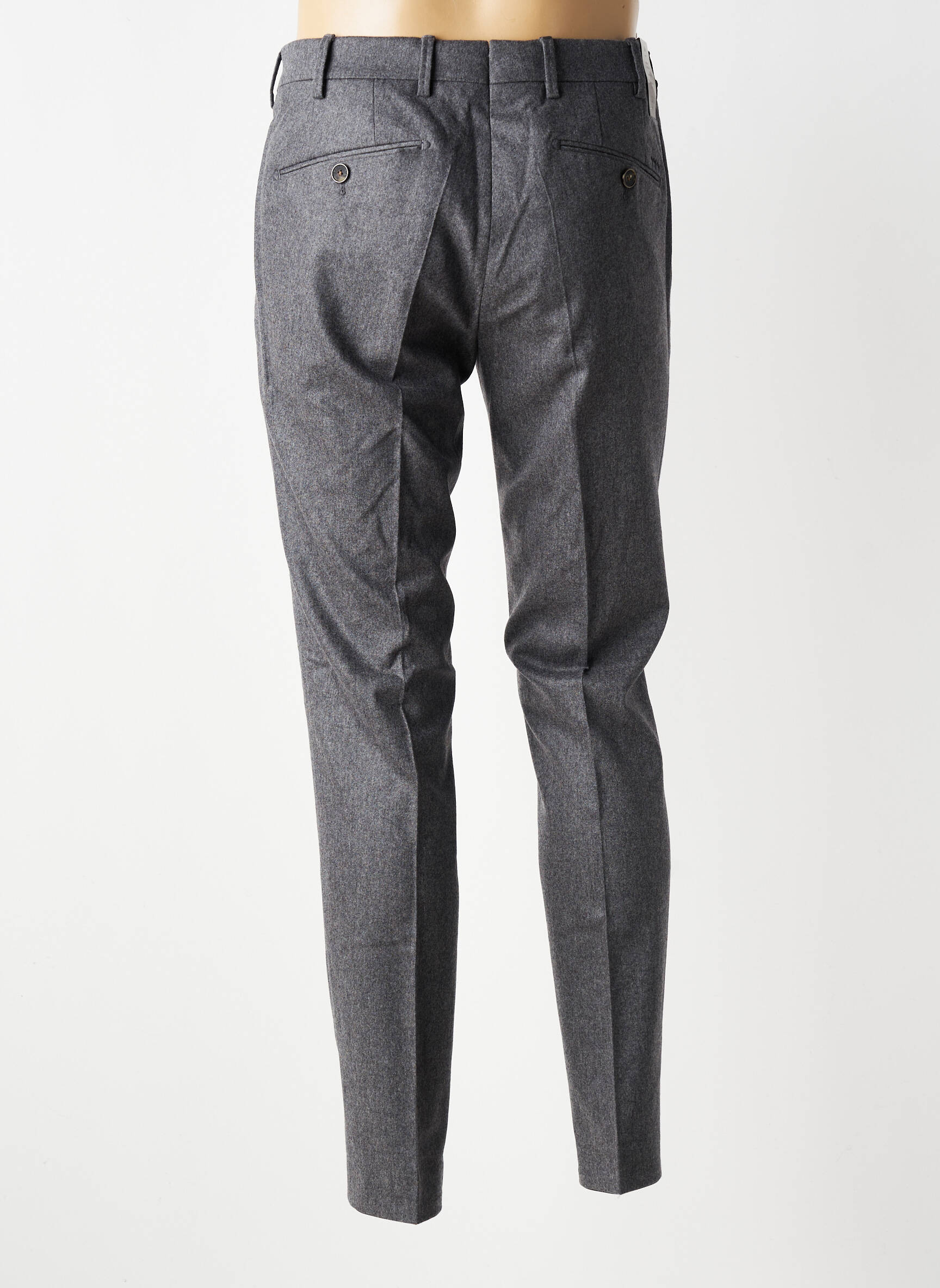 Pantalon chino țesătură melanj mărime normală gri MMX bărbat