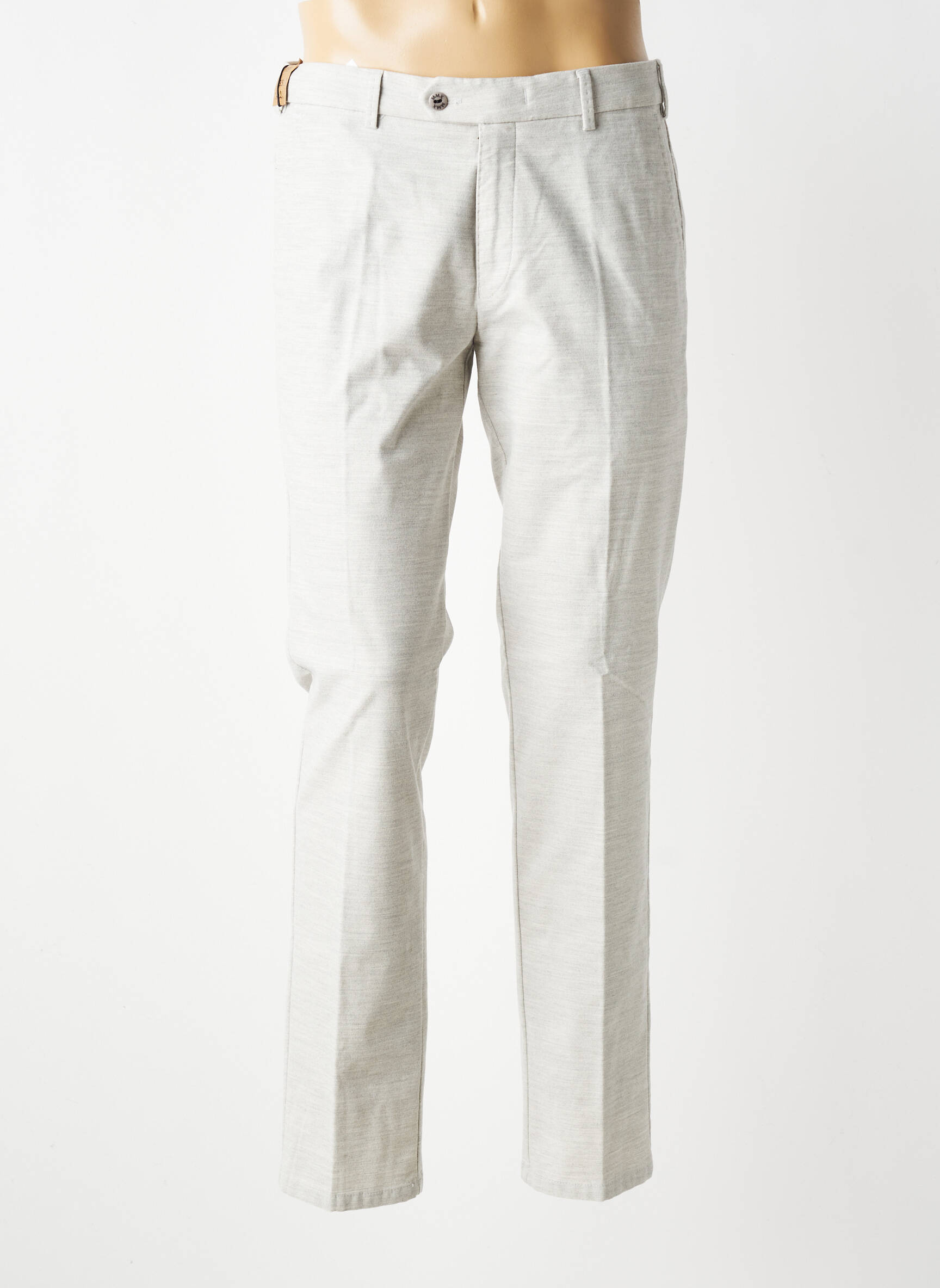 Pantalon chino țesătură melanj mărime normală bej MMX bărbat