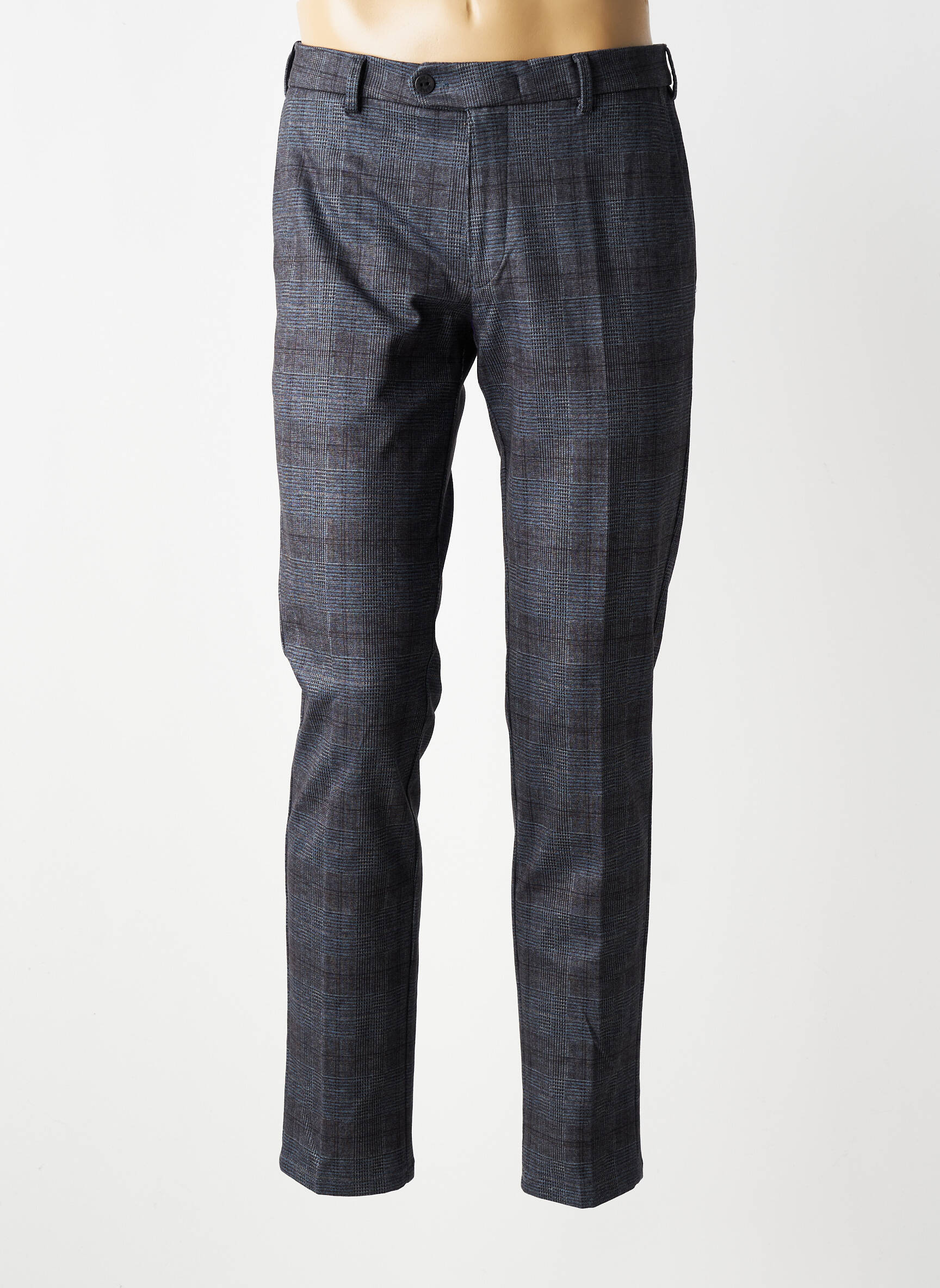 Pantalon chino imprimeu imprimeu prinț de wales mărime normală albastru MMX bărbat