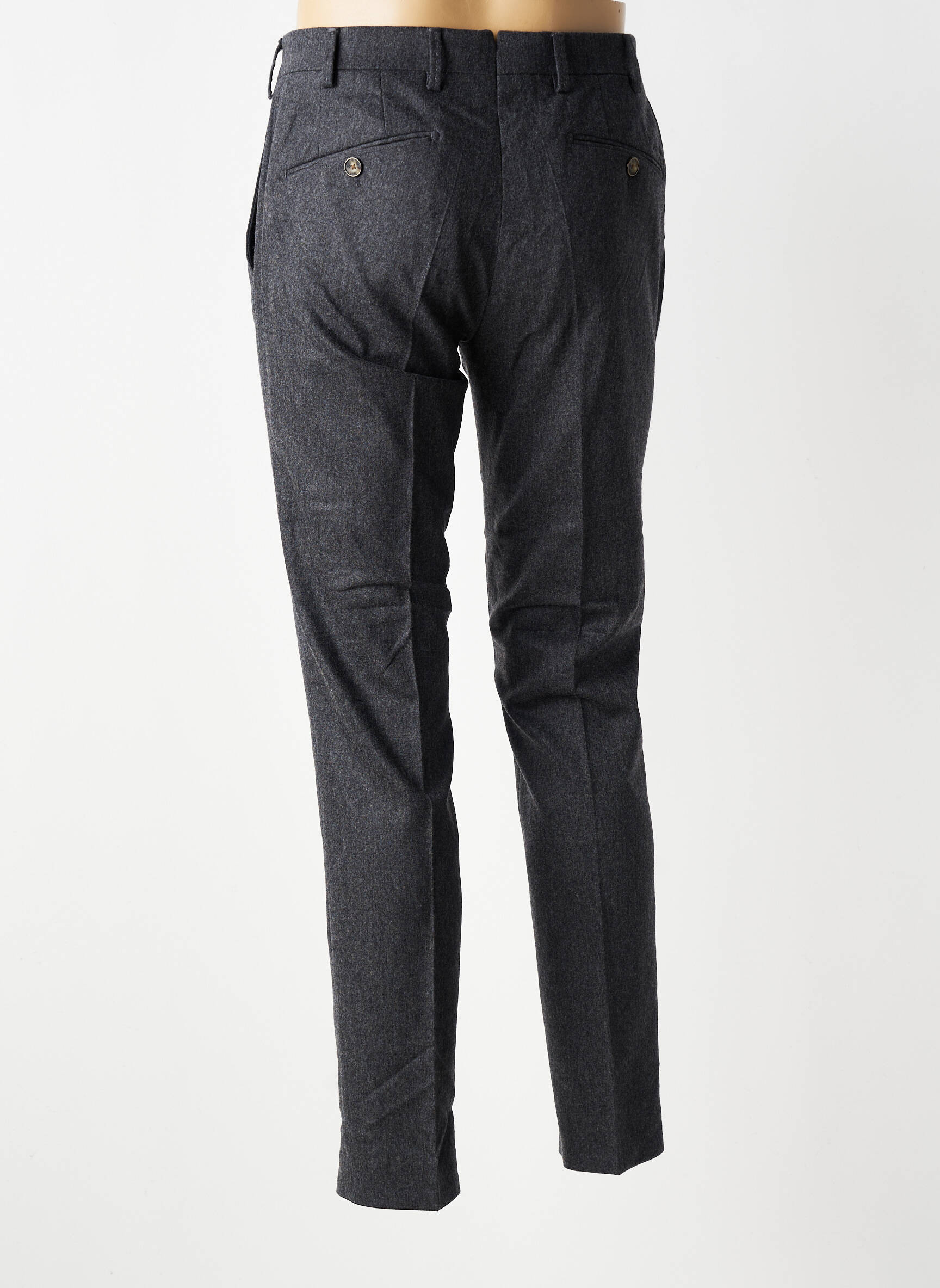 Pantalon chino țesătură melanj mărime normală gri MMX bărbat