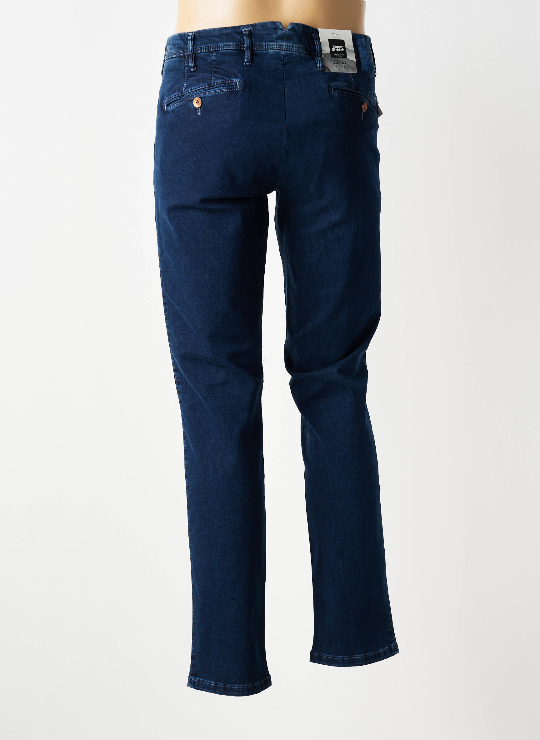 Pantalon chino elasticitate mărime normală albastru MMX bărbat