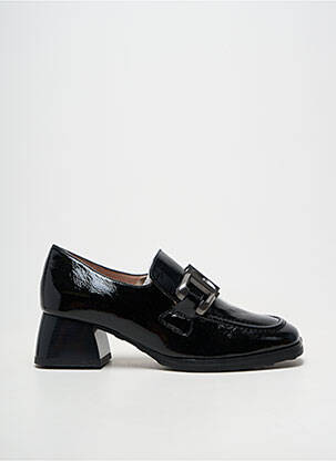 Mocasini pătrat toc de 4 la 6 cm negru HISPANITAS femeie