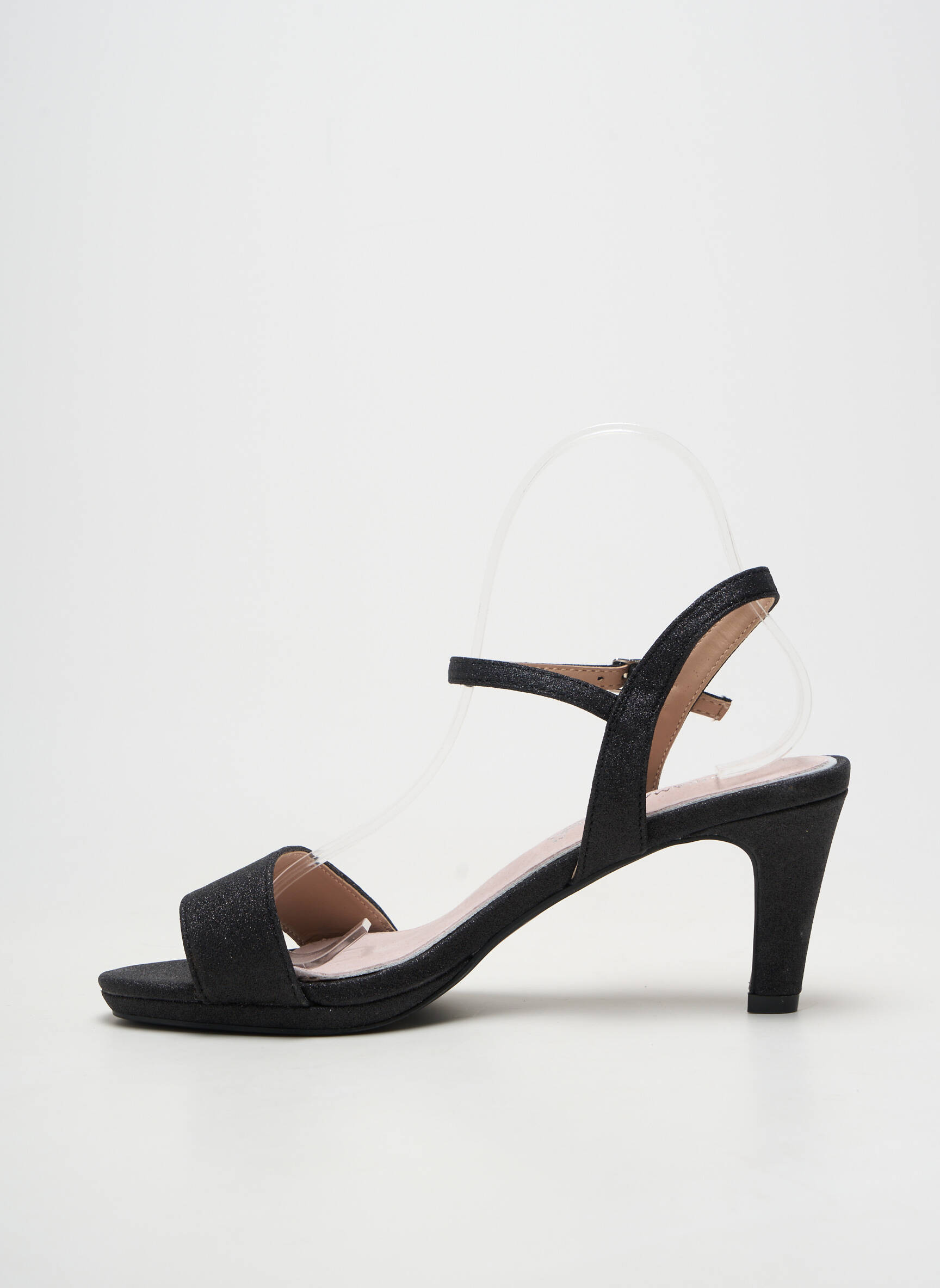 Sandale/pantofi decupați toc cui. toc de 7 la 9 cm negru MARIAMARE femeie