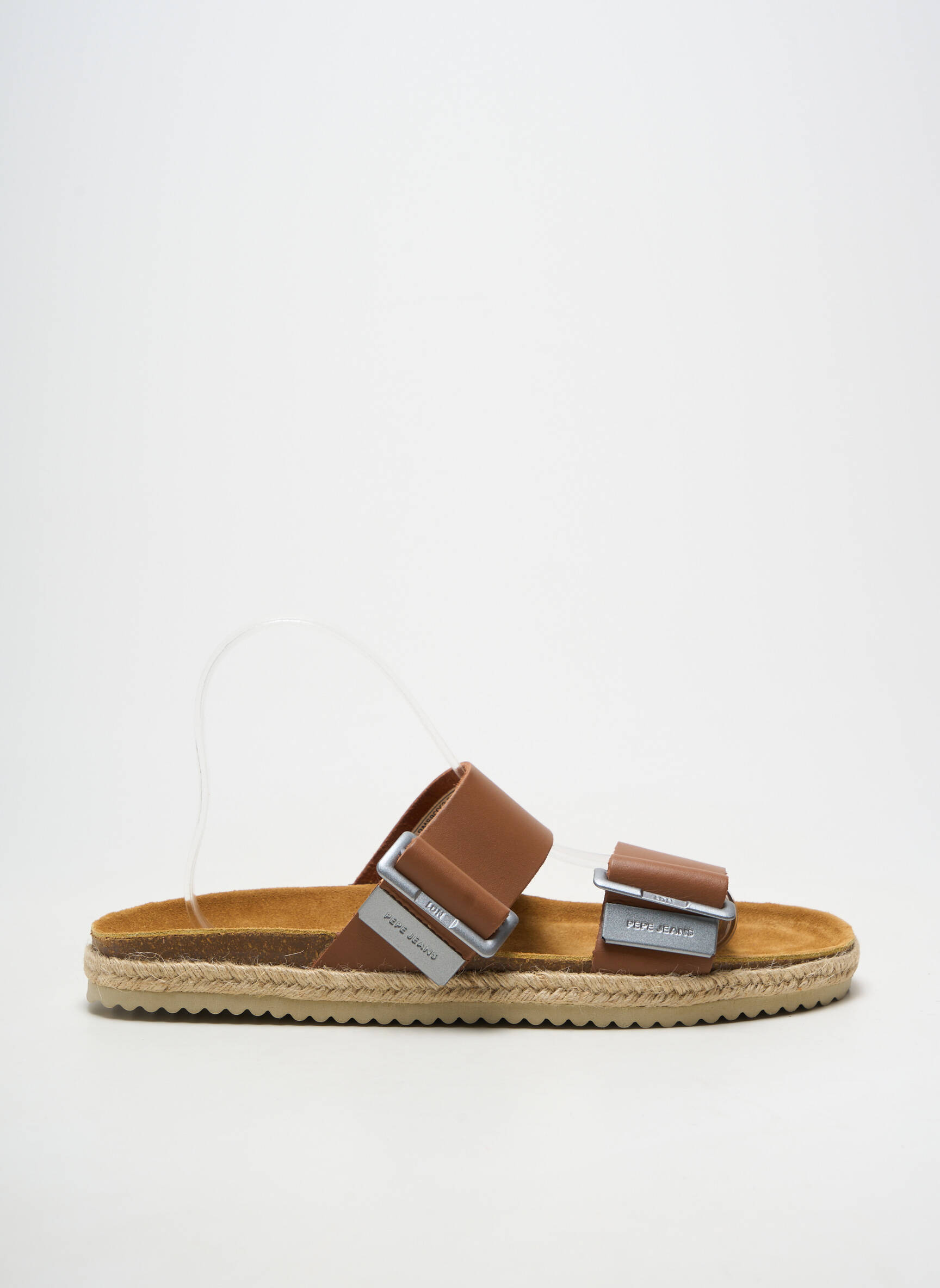 Mulete/saboți material neted vârf deschis maro PEPE JEANS bărbat