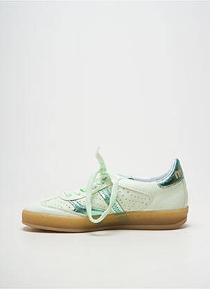 Adidași material neted toc plat până la 3 cm verde MJUS femeie