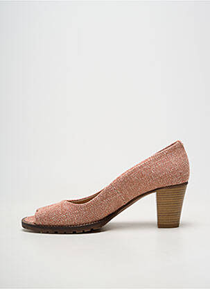 Pantofi cu toc toc de 4 la 6 cm roz MTNG femeie