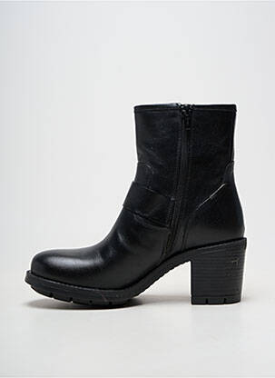 Botine/ghete material neted toc de 7 la 9 cm negru MAJA femeie