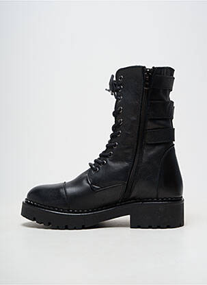 Cizme material neted toc de 4 la 6 cm negru COCO ET ABRICOT femeie