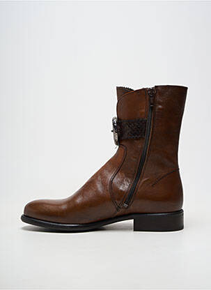 Botine/ghete material neted toc de 4 la 6 cm maro MURATTI femeie