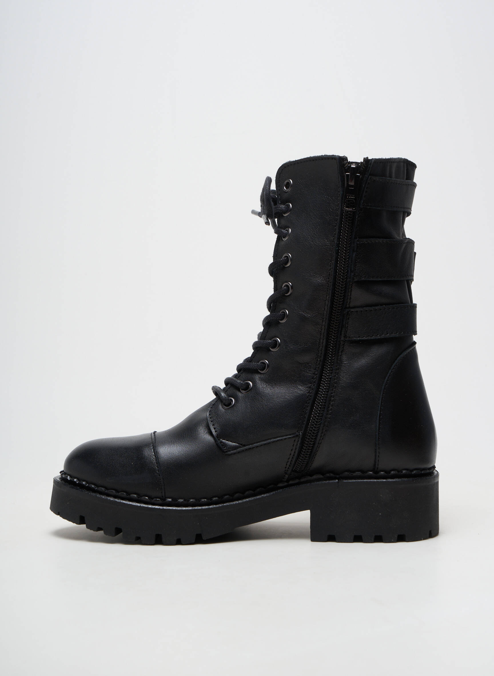 Cizme material neted toc de 4 la 6 cm negru COCO ET ABRICOT femeie