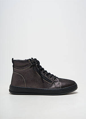 Adidași material neted toc plat până la 3 cm negru COCO ET ABRICOT femeie