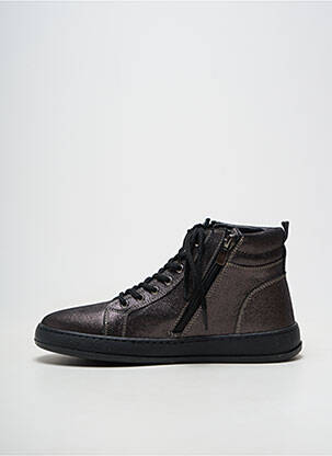 Adidași material neted toc plat până la 3 cm negru COCO ET ABRICOT femeie