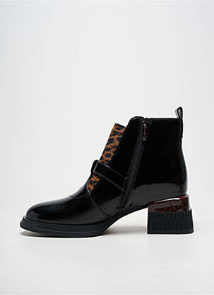 Botine/ghete material neted toc de 4 la 6 cm negru METAMORF'OSE femeie