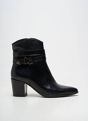 Botine/ghete material neted toc de 4 la 6 cm negru MAJA femeie