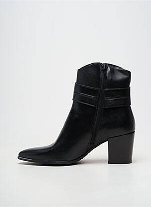 Botine/ghete material neted toc de 4 la 6 cm negru MAJA femeie