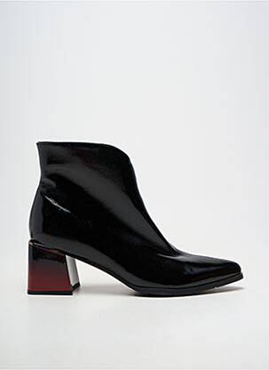 Botine/ghete material neted toc de 7 la 9 cm negru METAMORF'OSE femeie