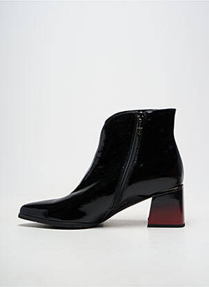 Botine/ghete material neted toc de 7 la 9 cm negru METAMORF'OSE femeie