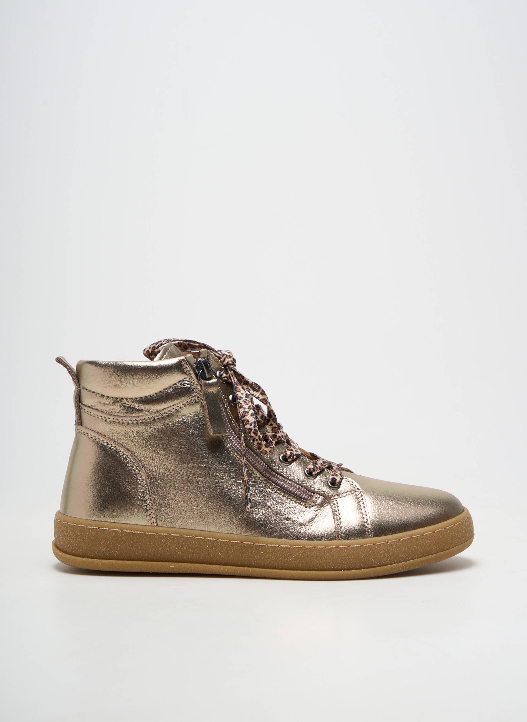 Adidași material neted toc plat până la 3 cm auriu COCO ET ABRICOT femeie
