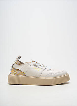 Adidași material neted toc plat până la 3 cm bej CRICKIT HAMBURG femeie