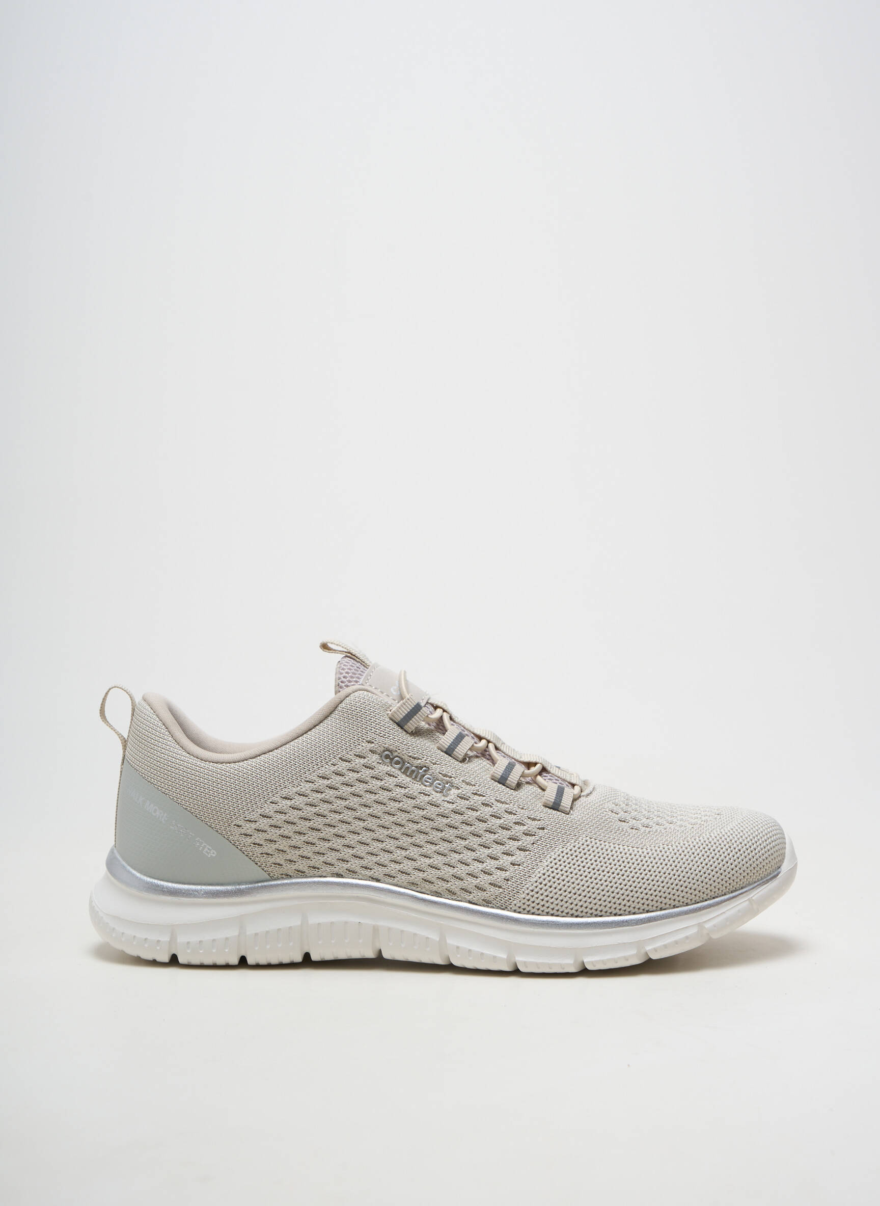 Adidași vârf rotund toc plat până la 3 cm gri COMFEET femeie