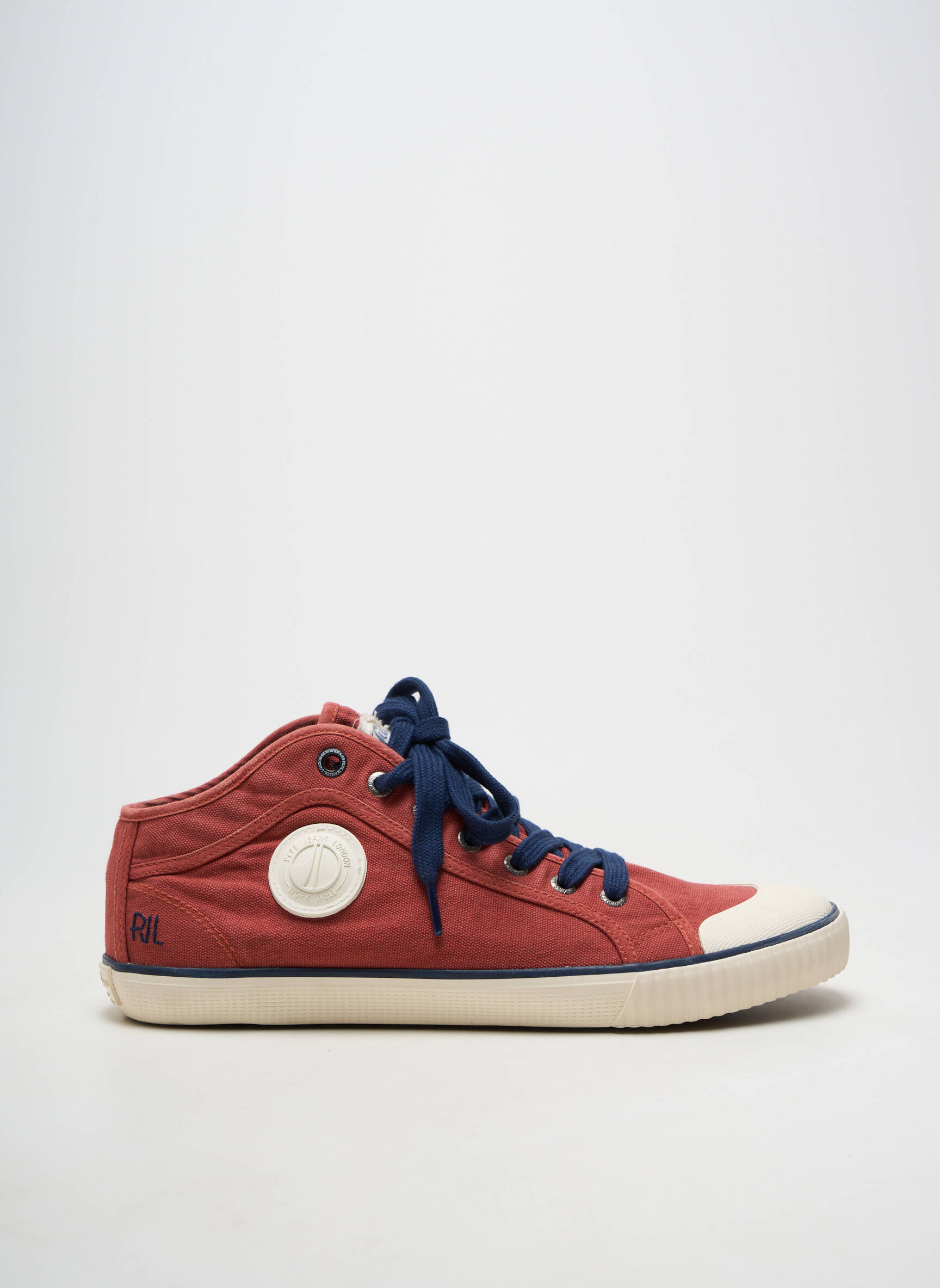 Adidași vârf rotund vârf rotund roșu PEPE JEANS bărbat