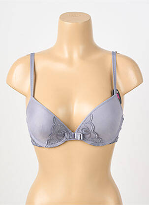 Sutien efect material satinat top sutien push-up gri PASSIONATA femeie