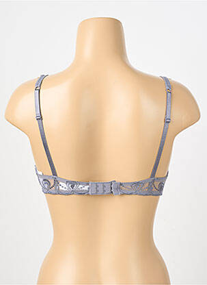 Sutien efect material satinat top sutien push-up gri PASSIONATA femeie