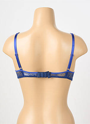 Sutien efect material satinat top sutien push-up albastru PASSIONATA femeie
