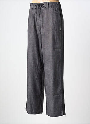 Pantalon larg talie cu cleme mărime normală gri LE TEMPS DES CERISES femeie