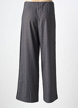 Pantalon larg talie cu cleme mărime normală gri LE TEMPS DES CERISES femeie
