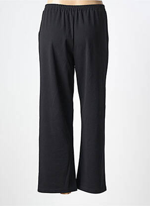Pantalon larg țesătură crep mărime normală negru KAKIE femeie