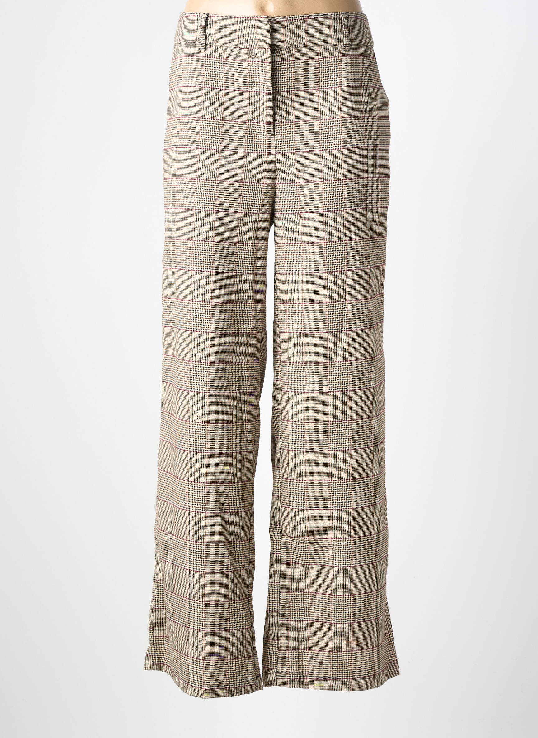 Pantalon evazat elasticitate mărime normală bej SOYACONCEPT femeie