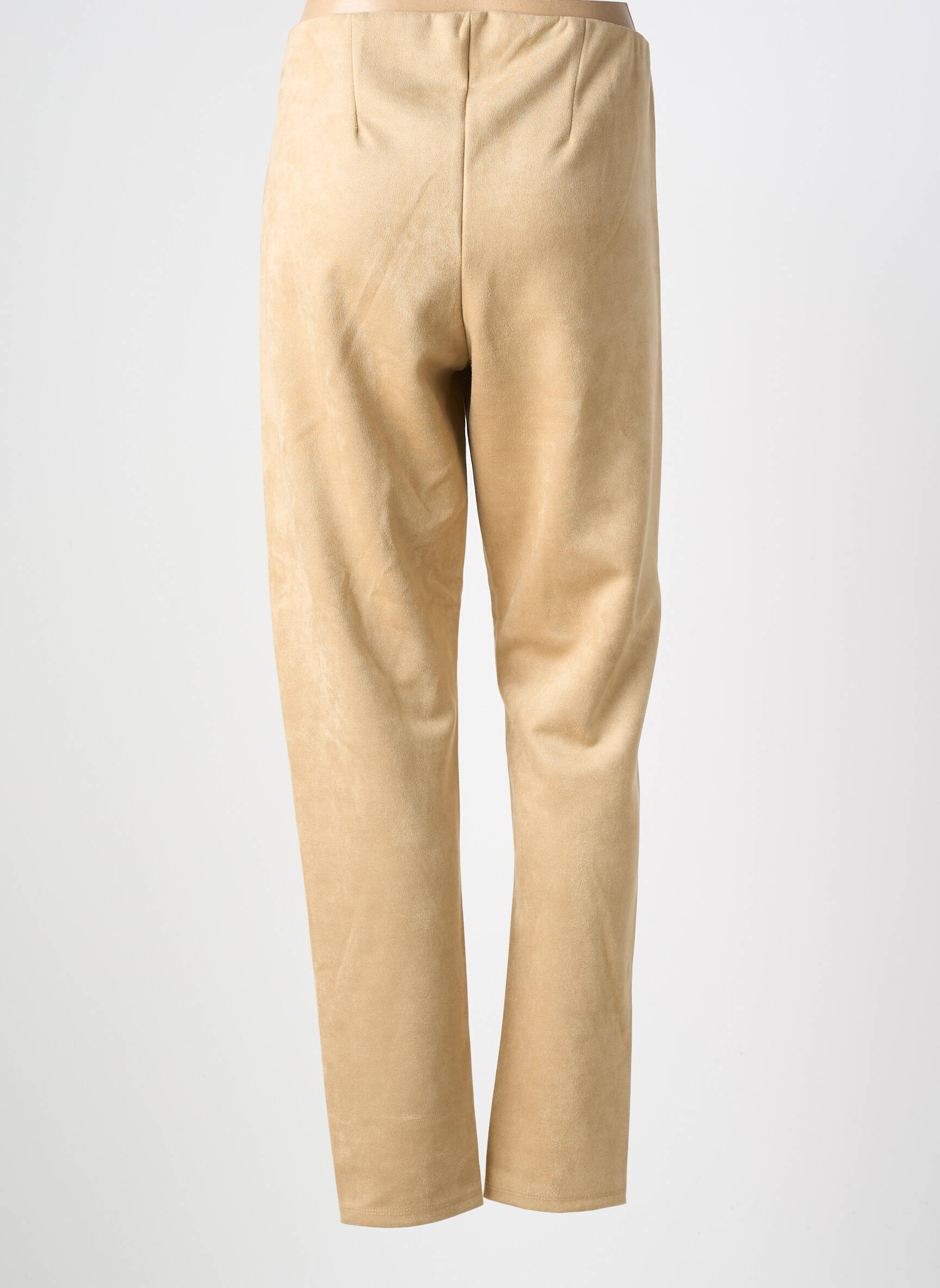 Pantalon slim talie elastică mărime normală bej SOYACONCEPT femeie