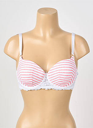Sutien efect material satinat top sutien modelat alb PASSIONATA femeie