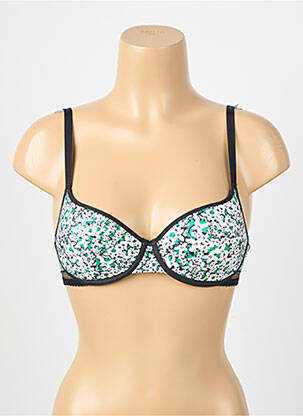 Sutien efect material satinat top sutien push-up verde PASSIONATA femeie