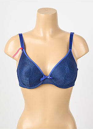 Sutien efect material satinat top sutien modelat albastru PASSIONATA femeie