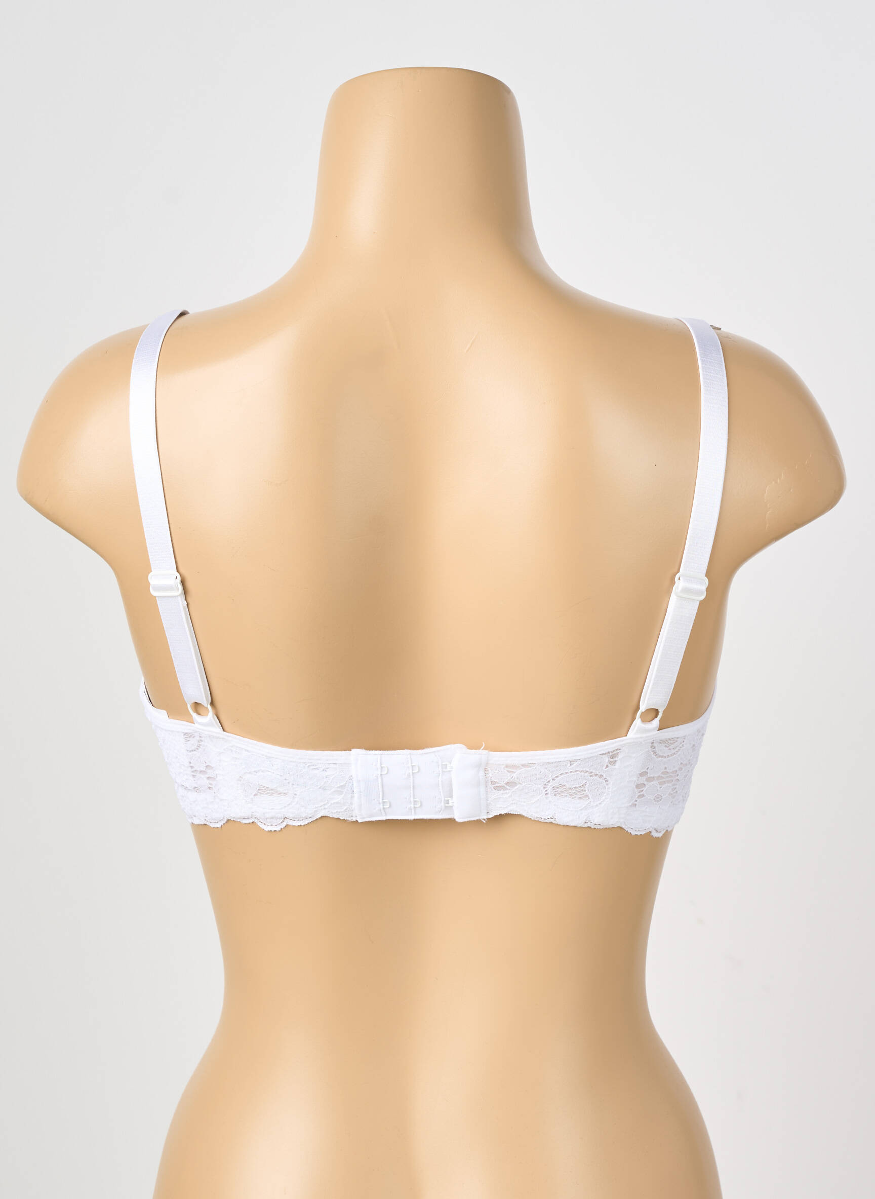Sutien efect material satinat top sutien modelat alb PASSIONATA femeie