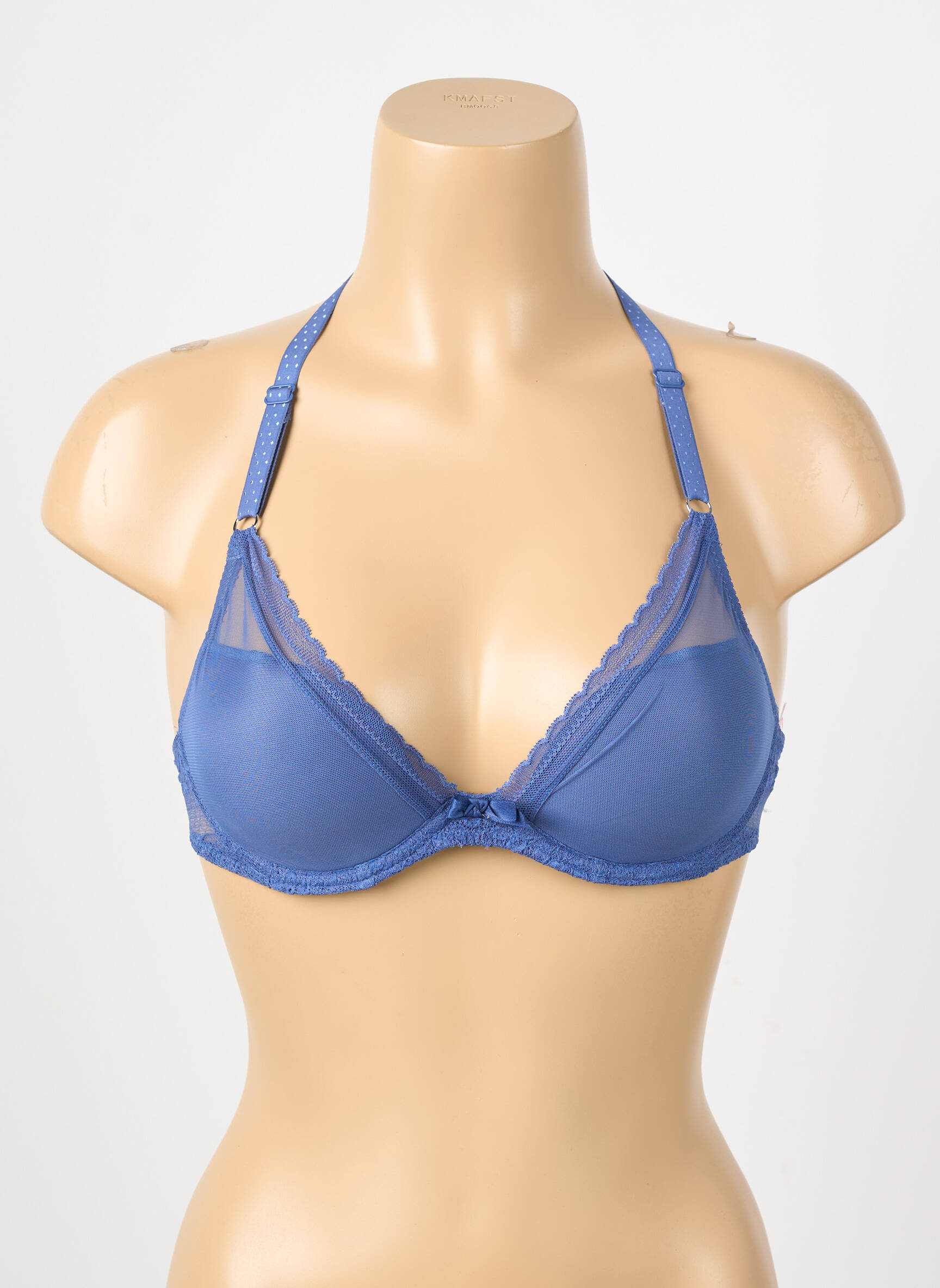 Sutien ușoară și transparentă top sutien modelat albastru PASSIONATA femeie