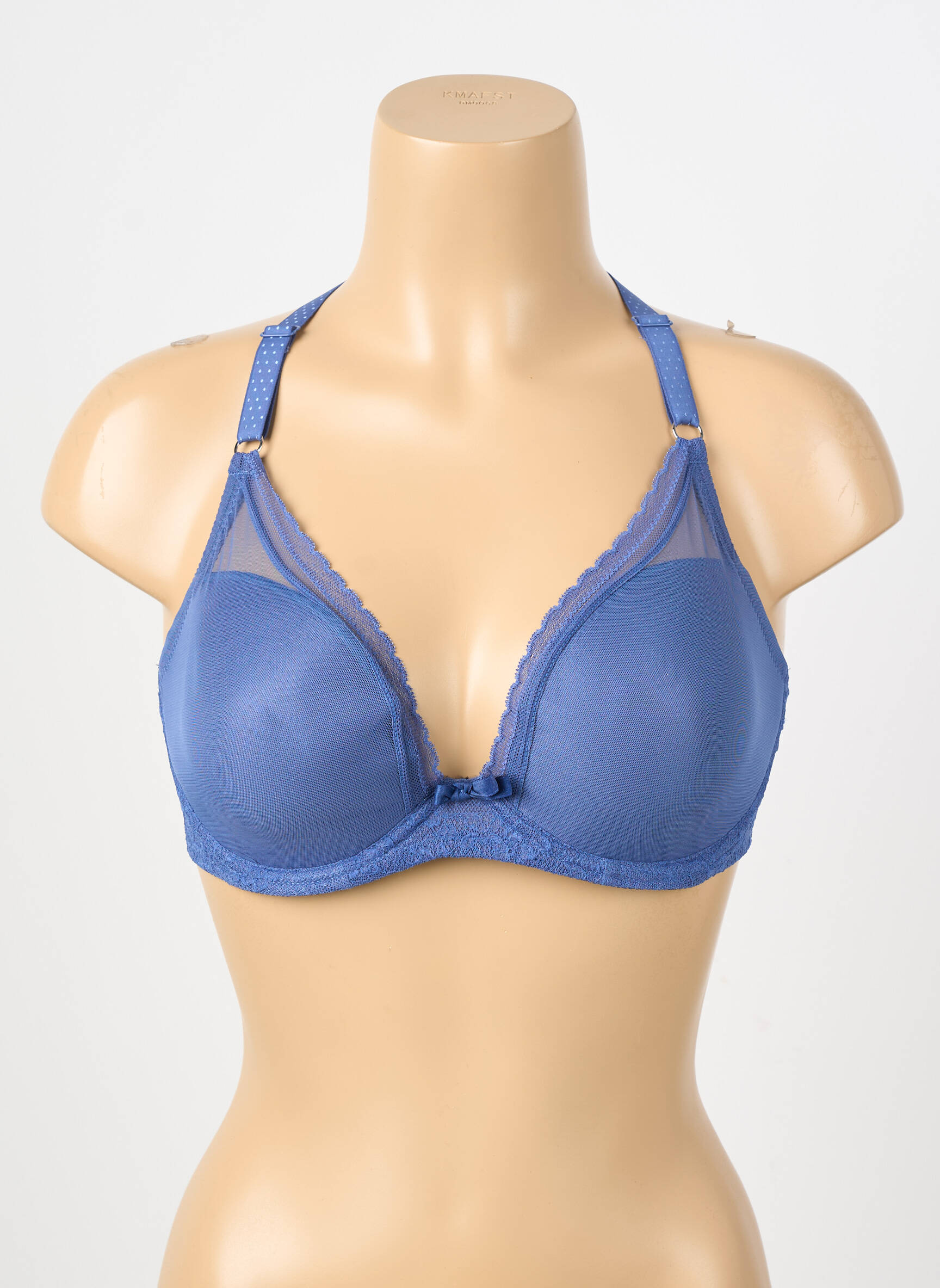 Sutien ușoară și transparentă top sutien modelat albastru PASSIONATA femeie