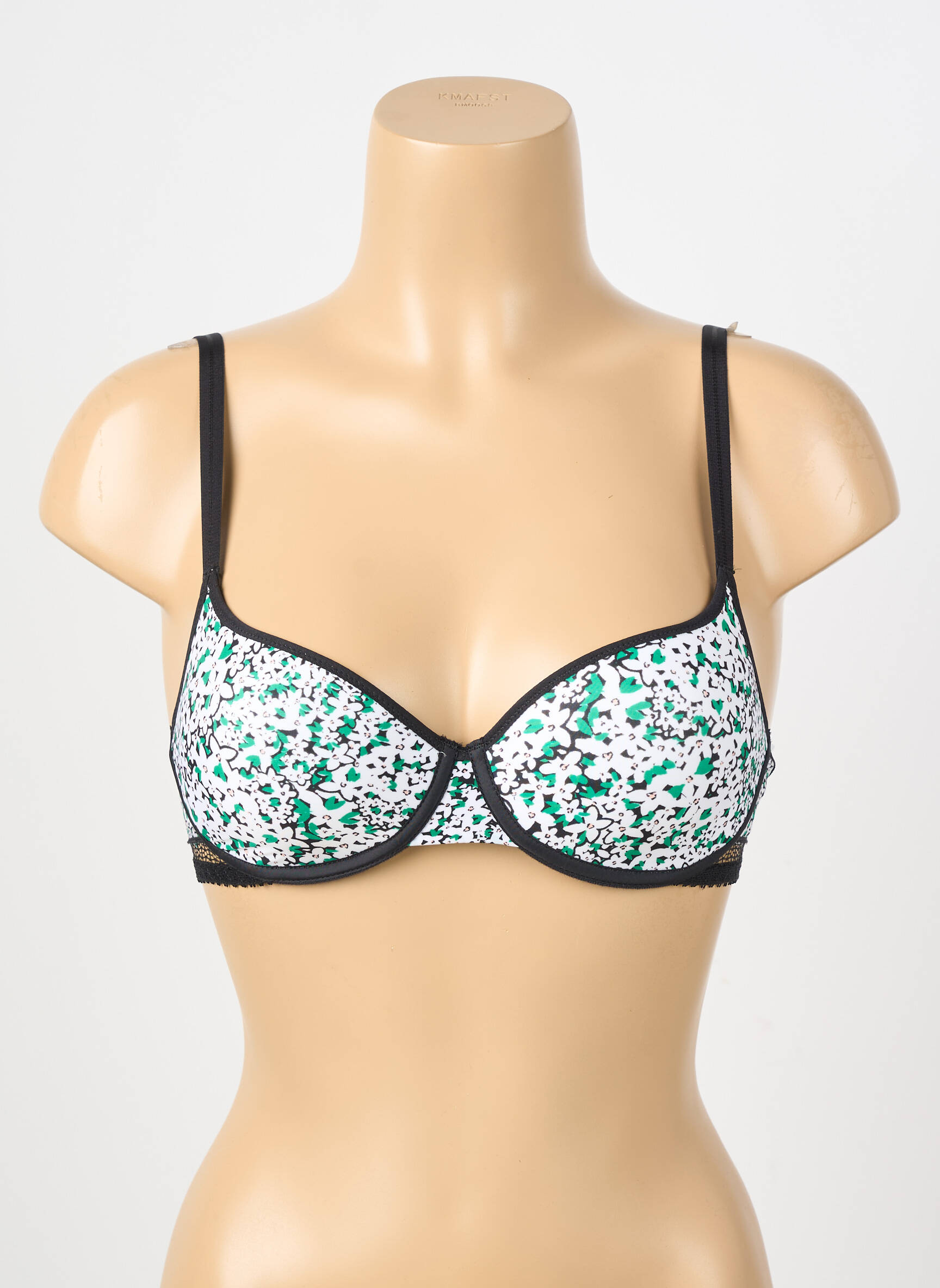 Sutien efect material satinat top sutien push-up verde PASSIONATA femeie