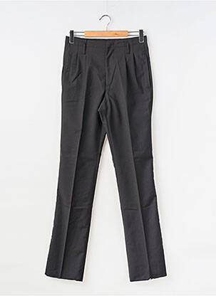 Pantalon slim talie cu cleme talie înaltă negru LANVIN bărbat